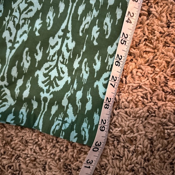 Zara Teal and Forest Green Patterned Trousers, size M - Picture 5 of 5